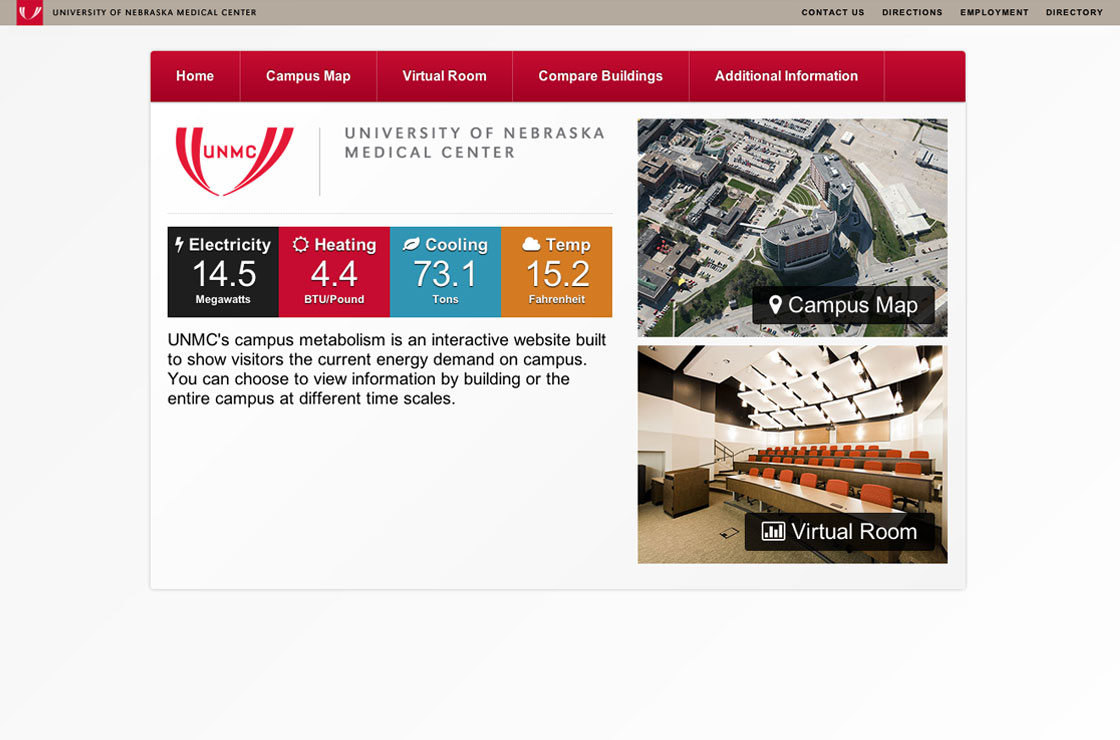 UNMC Energy website screenshot