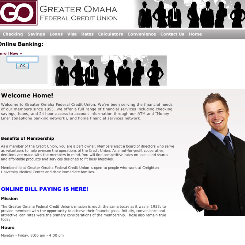 Greater Omaha Federal Credit Union screenshot